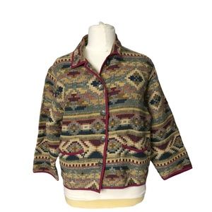 Jane Ashley Southwest Style Buttoned Up Jacket SZXL